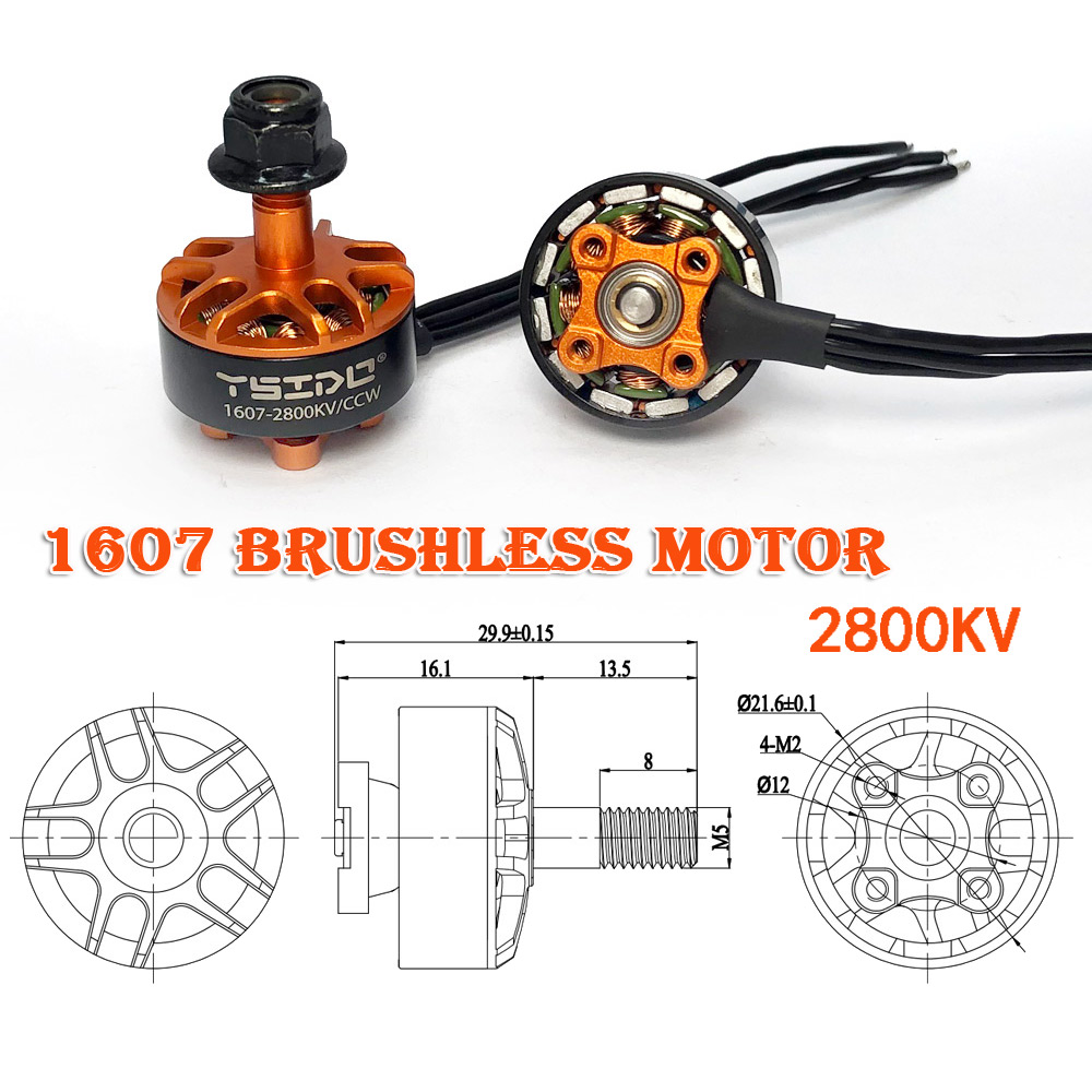 YSIDO 1607 2800KV 3850KV 2-4S  – обзор и цена Walksnail Avatar Hd Goggles X